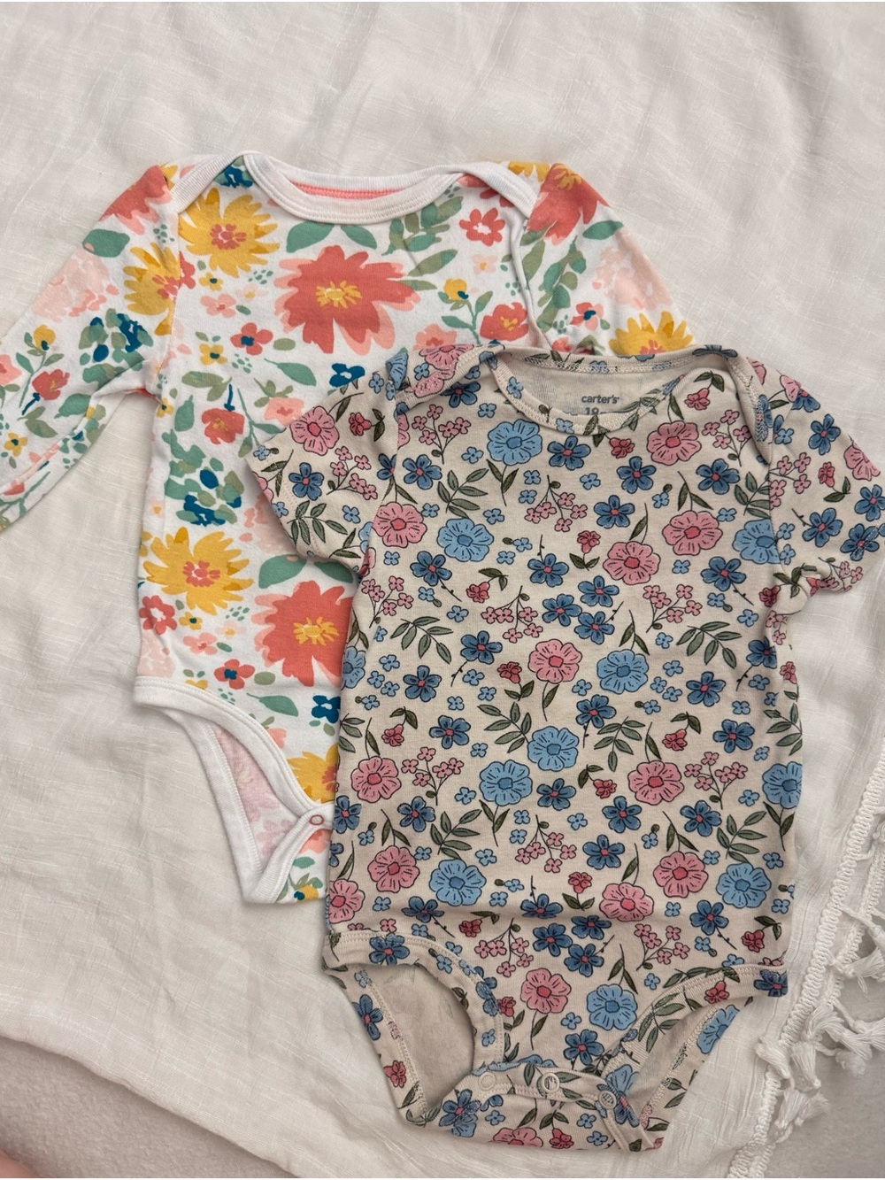 Floral Baby Bodysuit Bundle (Set of 2)